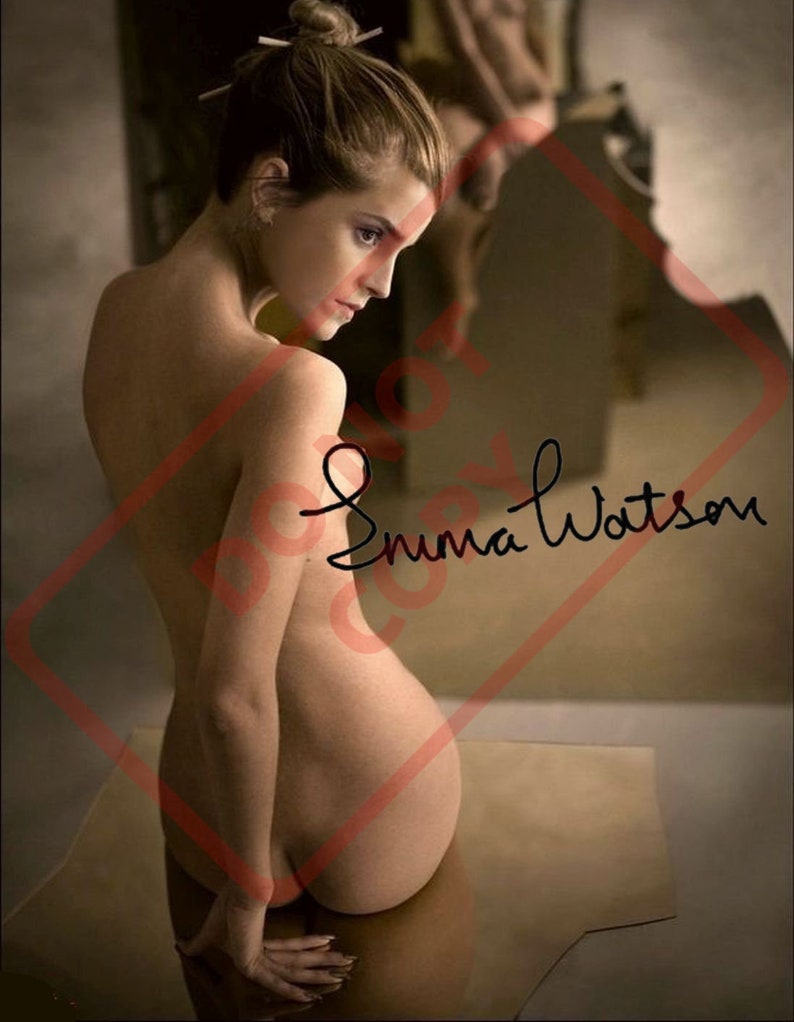 Emma Watson Nude Sexy 8.5x11 Autographed Signed Reprint Photo image 0.