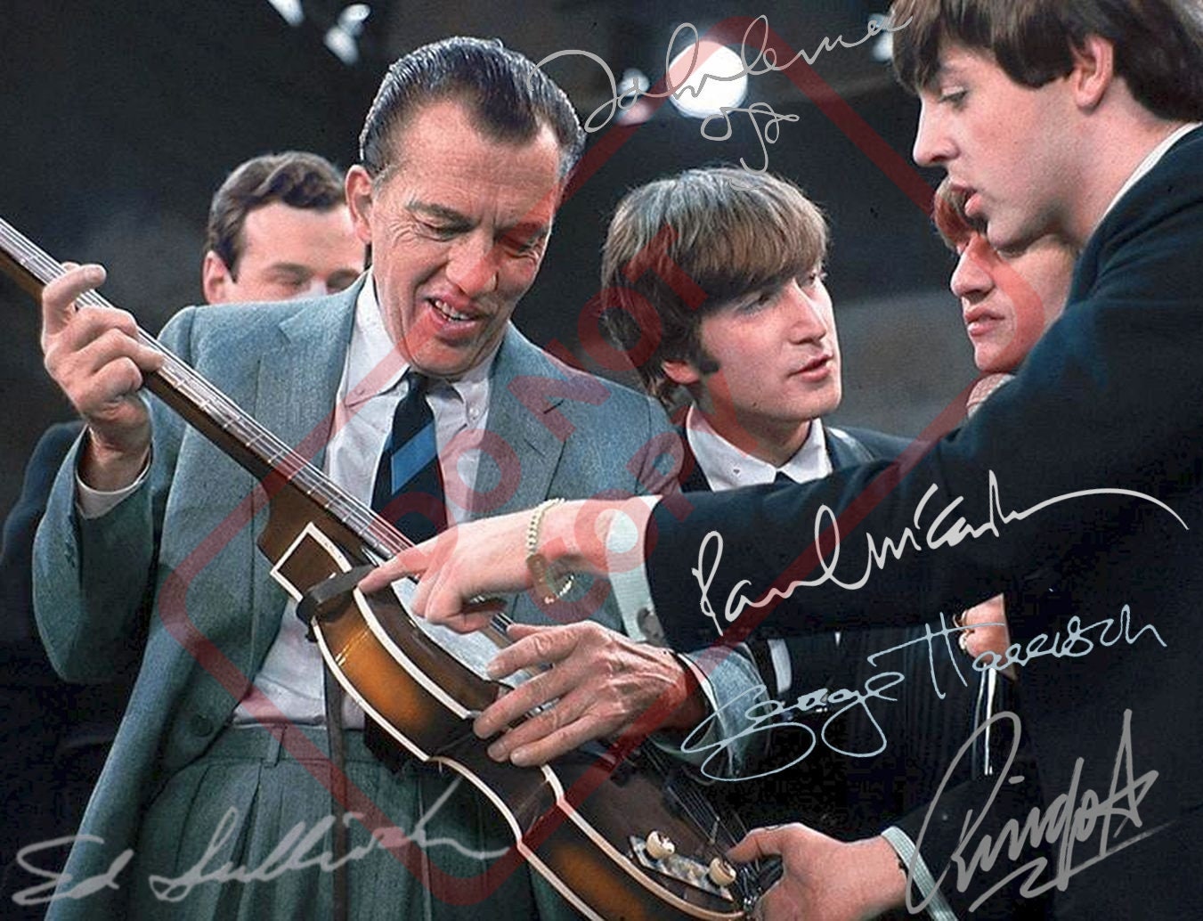 The Beatles Ed Sullivan color Vintage 1960's 8.5x11 Etsy