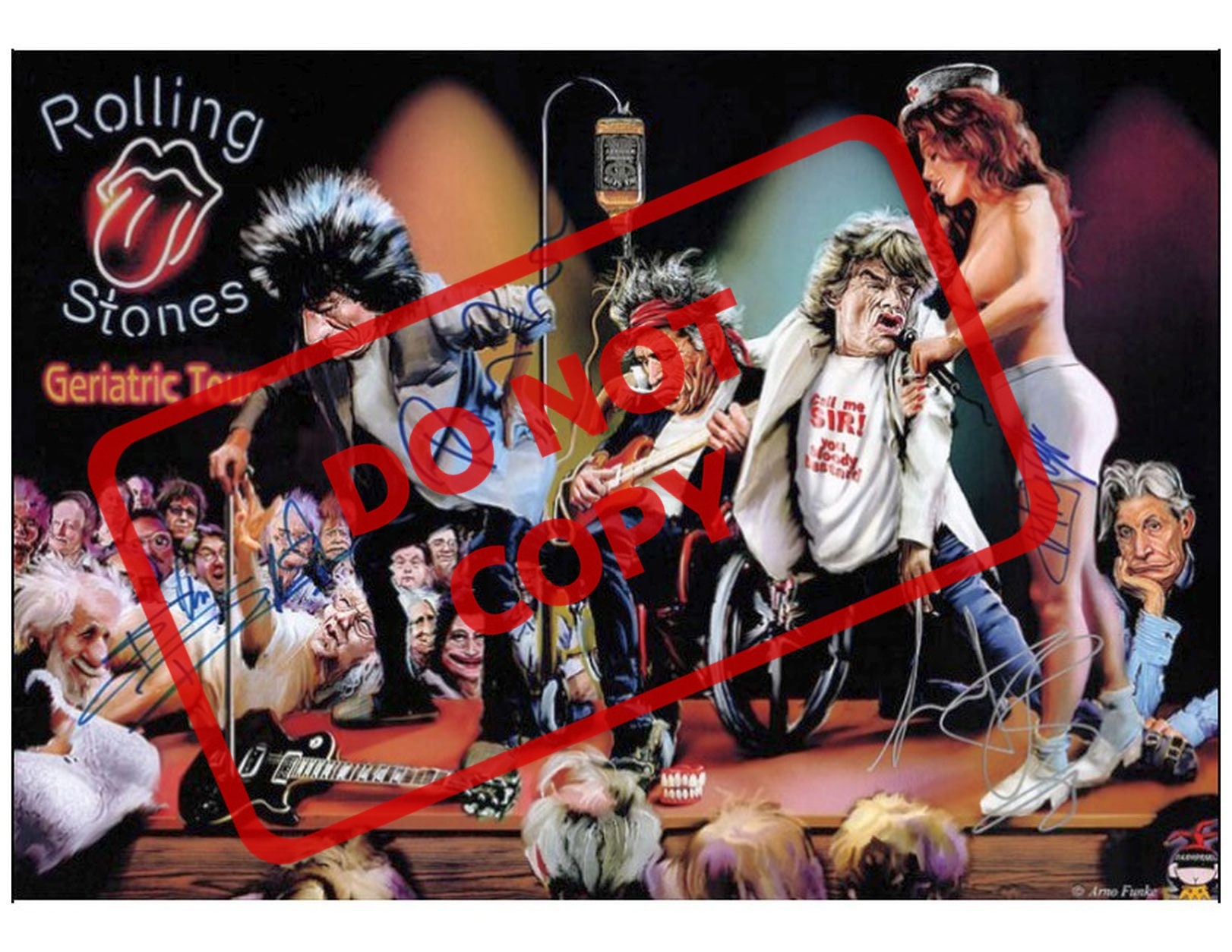 poster rolling stones geriatric tour