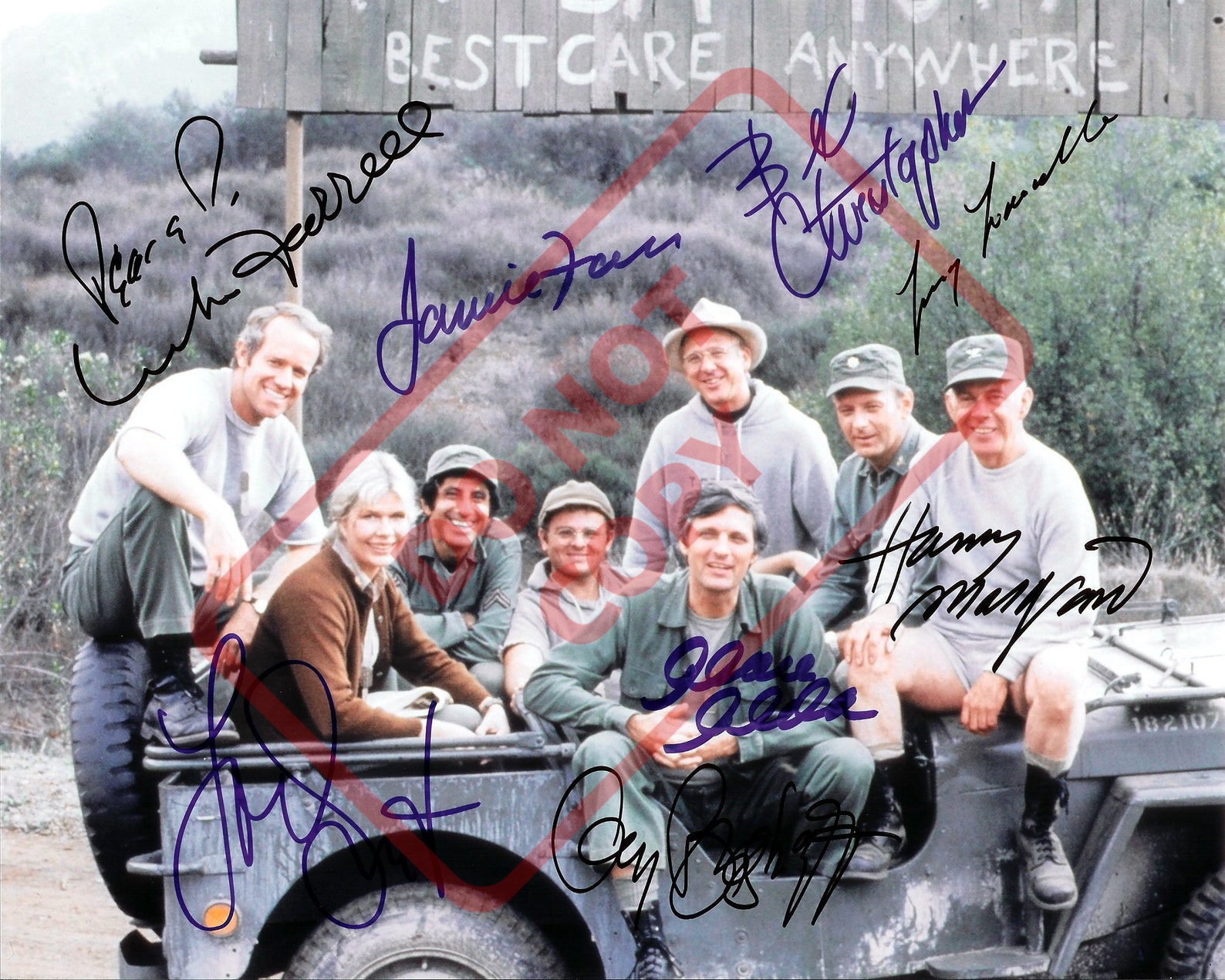 Mash Cast Vintage 1970's 8.5x11 Autographed Signed Etsy