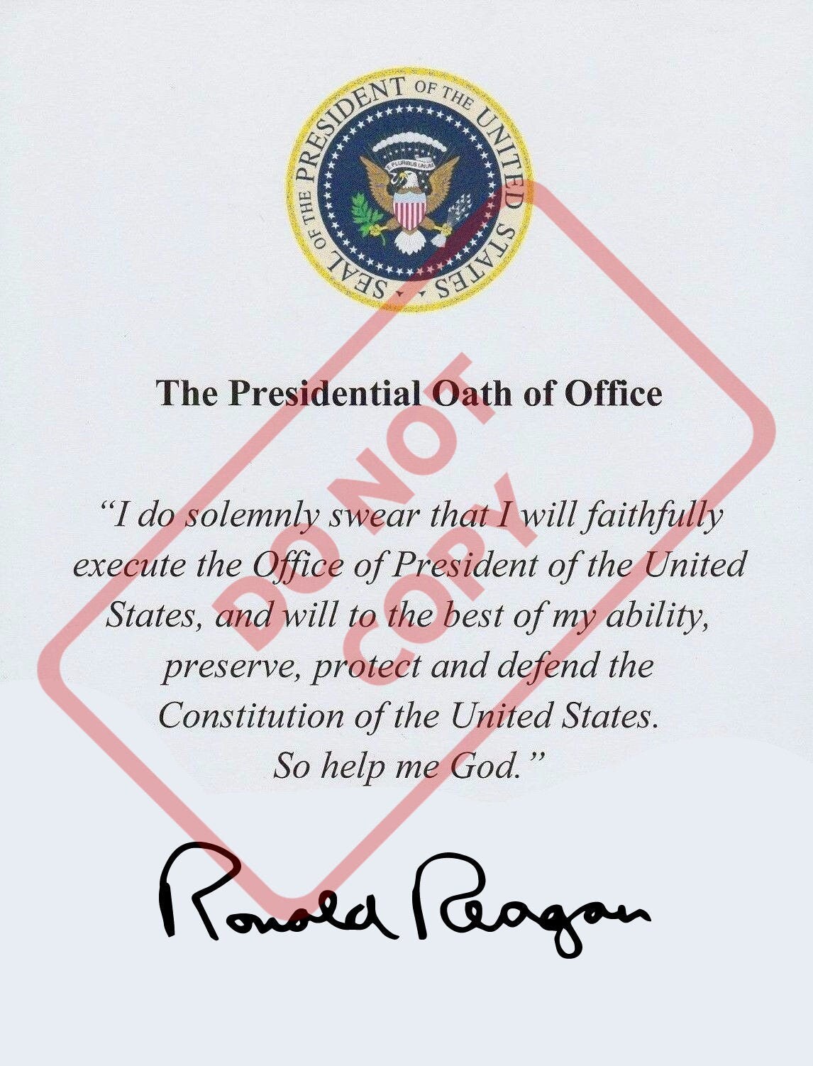 PRESIDENT DONALD TRUMP /& RONALD REAGAN SIGNED AUTOGRAPH 8.5X11 PHOTO REPRINT