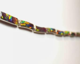 Hazel Fire Opal Bracelet Sterling Silver Opal Bracelet Tennis Bracelet Opal Bracelet Jewelry Gift For Her Opal Jewelry Black Opal Hazelnut