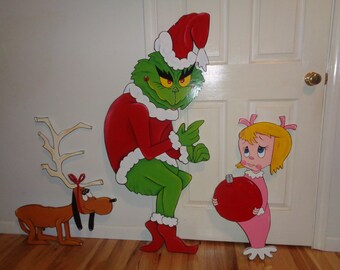 Grinch Yard Decoration Etsy