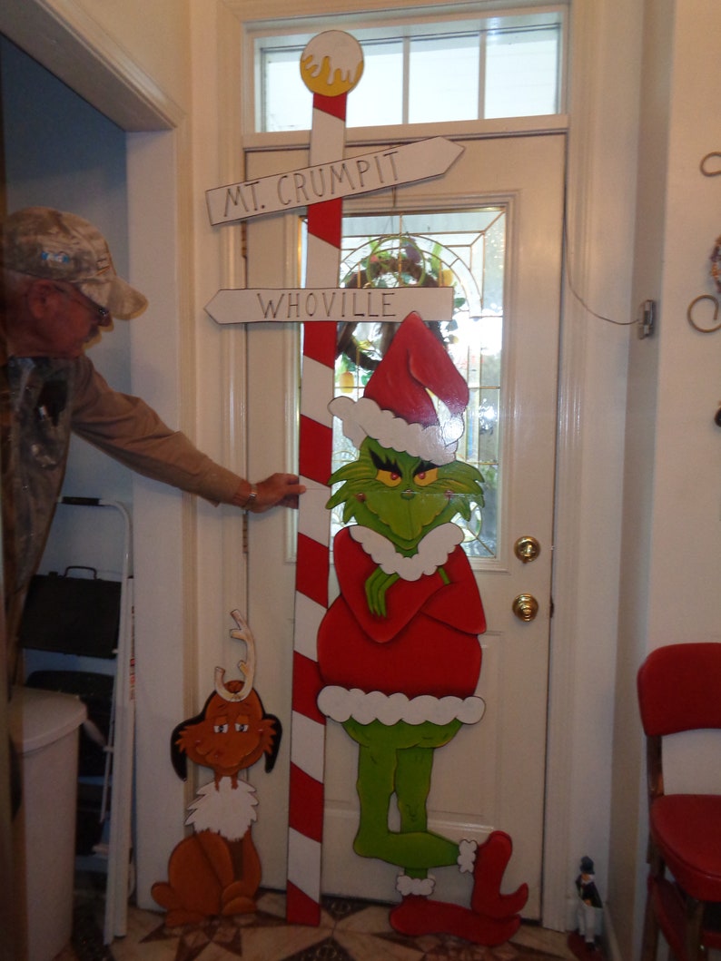 Life Size Grinch 7-1/2 foot and Dog Max Christmas Lawn Yard | Etsy