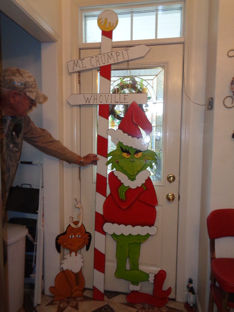 Life Size Grinch 71/2 foot and Dog Max Christmas Lawn Yard Etsy