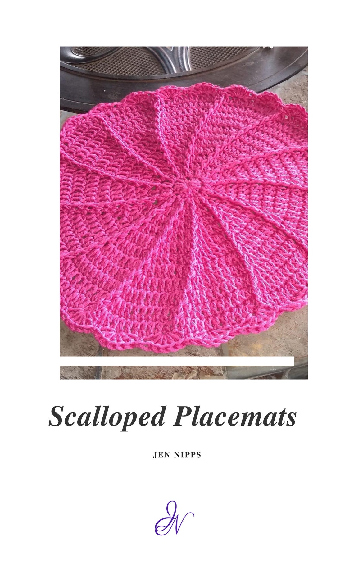 Scalloped Placemats PDF PRINTABLE Pattern Etsy