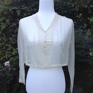 Antique Vintage 1910s Edwardian Blouse