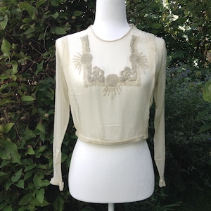 1910s Antique Vintage Edwardian Blouse