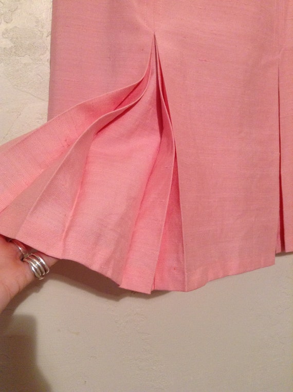 Vintage 1950s Pink Pencil Skirt - image 5