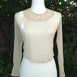 Antique Vintage 1910s Edwardian Blouse