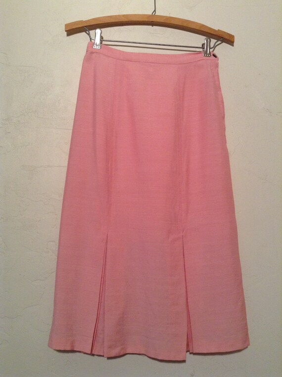 Vintage 1950s Pink Pencil Skirt - image 3