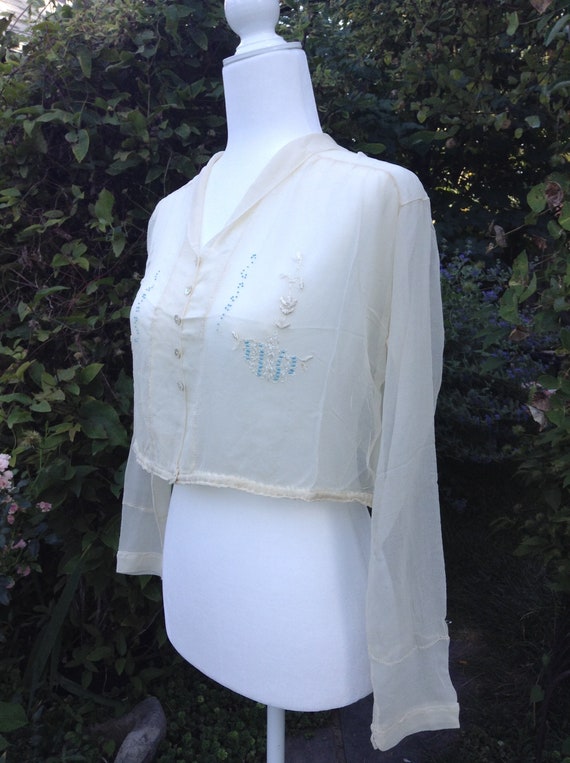 Antique Vintage 1910s Edwardian Blouse - image 2