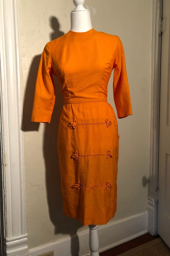 1950s Vintage Wiggle Sheath Dress