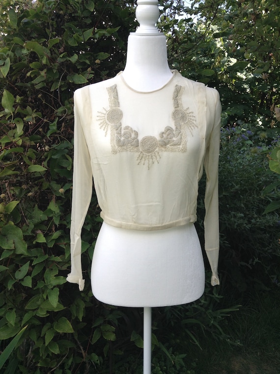 1910s Antique Vintage Edwardian Blouse