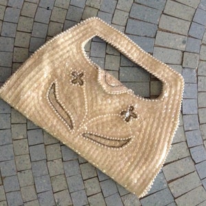 1950 年代のヴィンテージ スパンコール ビーズ付き財布