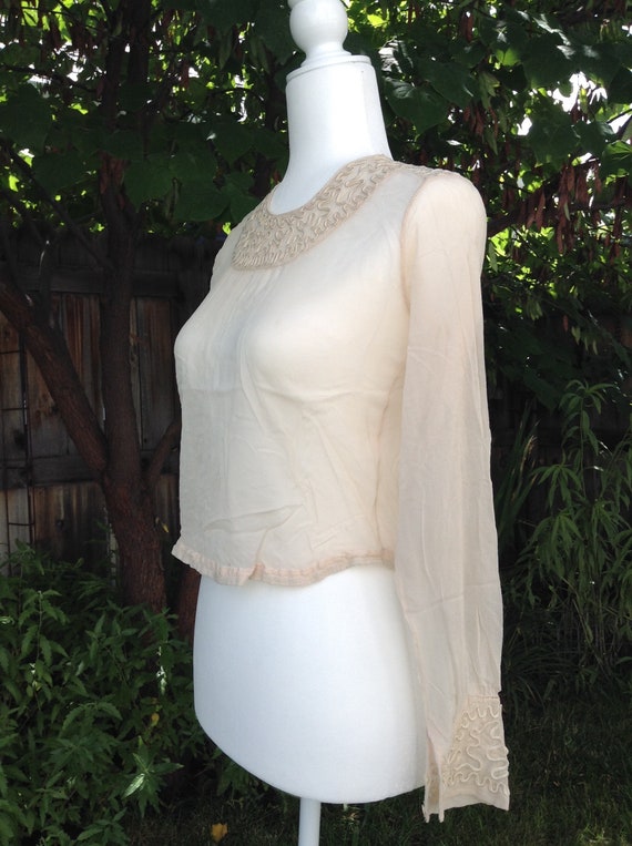 Antique Vintage 1910s Edwardian Blouse - image 2