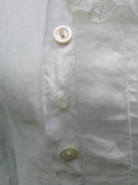 Antique Vintage 1910s Edwardian Blouse - image 10