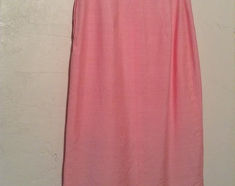 Vintage 1950s Pink Pencil Skirt