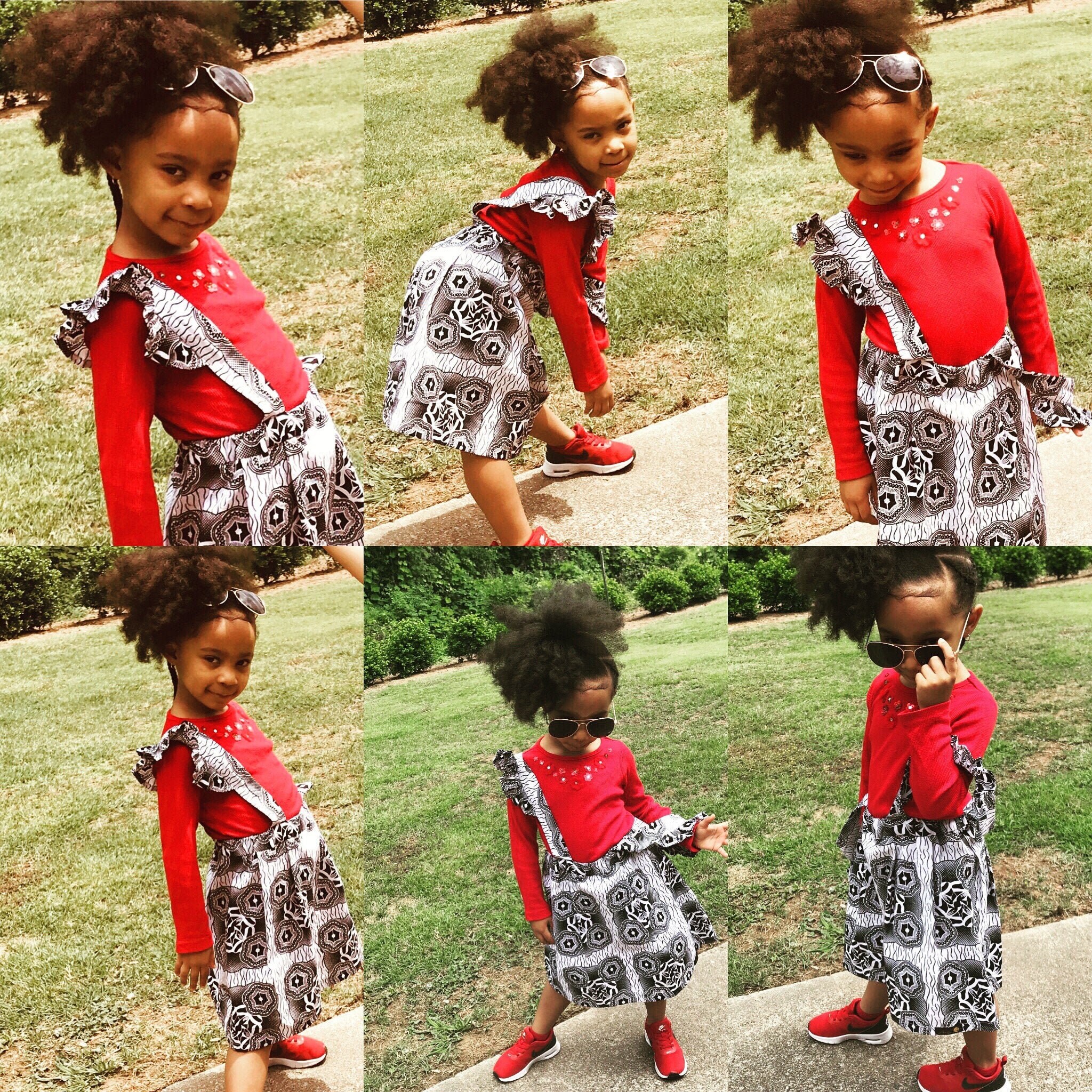 African Print Jumper Dress 