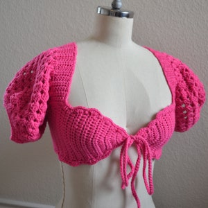 Eve Crochet Crop Top Pattern, Crochet Crop Top, PDF Download