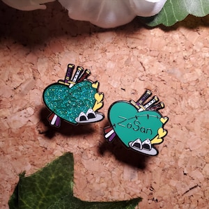 ZoSan Pirate Heart Enamel Pin