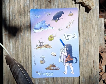 Monarch Lake Camping Sticker Sheet