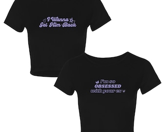 Quiero recuperarlo o estoy tan obsesionada con tu ex - Camiseta corta inspirada en Olivia Rodrigo