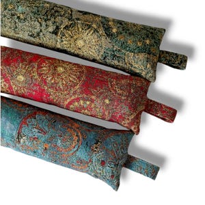 Stylish Eco-Friendly Aromatherapy Draught Excluder filled with Buckwheat Hulls and Organic Dried Lavender | Window or Door Draught Excluder