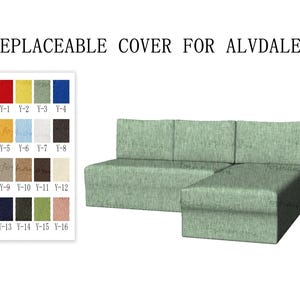 Replaceable Sofa Cover For ALVDALEN(3 Seats Bed,2 Seats Bed+Chaise),sofa covers for Alvdalen,Alvdalen sofa cover,couch covers for Alvdalen