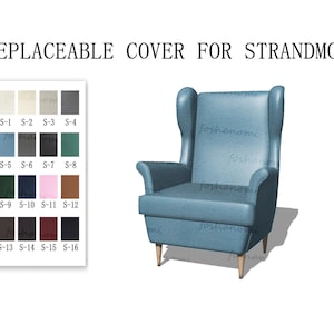 Replaceable Sofa Covers For STRANDMON(1 Seat),Chair covers,Strandmon sofa cover,cover for Strandmon sofa,Slipcovers for Strandmon chairs