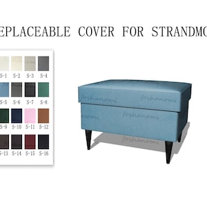 Replaceable Sofa Covers For STRANDMON(Footstool),Ottoman covers,Strandmon sofa covers,covers for Strandmon sofa,Slipcovers for Ottoman