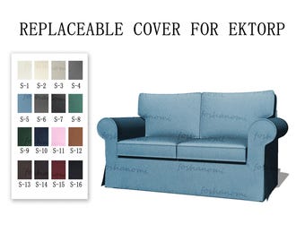 IKEA EKTORP 2人掛けソファカバー一式 ➕スツールカバー一式 IKEA Ektorp用ソファカバー - パフォーマンスファブリック – Comfort