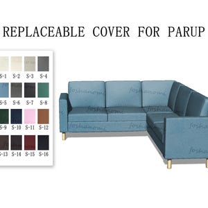 Replaceable Sofa Covers For PÄRUP Corner 2 Seats+2 Seats,Sofa covers,PÄRUP sofa cover,sofa cover for Parup,Couch covers for Parup,sofa cover