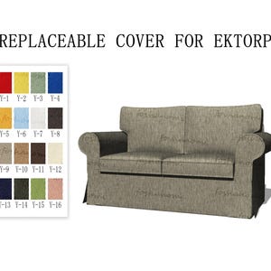 Replaceable Sofa Covers For EKTORP(2 Seats),Sofa Covers,Ektorp sofa covers,sofa covers for Ektorp,couch covers for Ektorp,couch covers