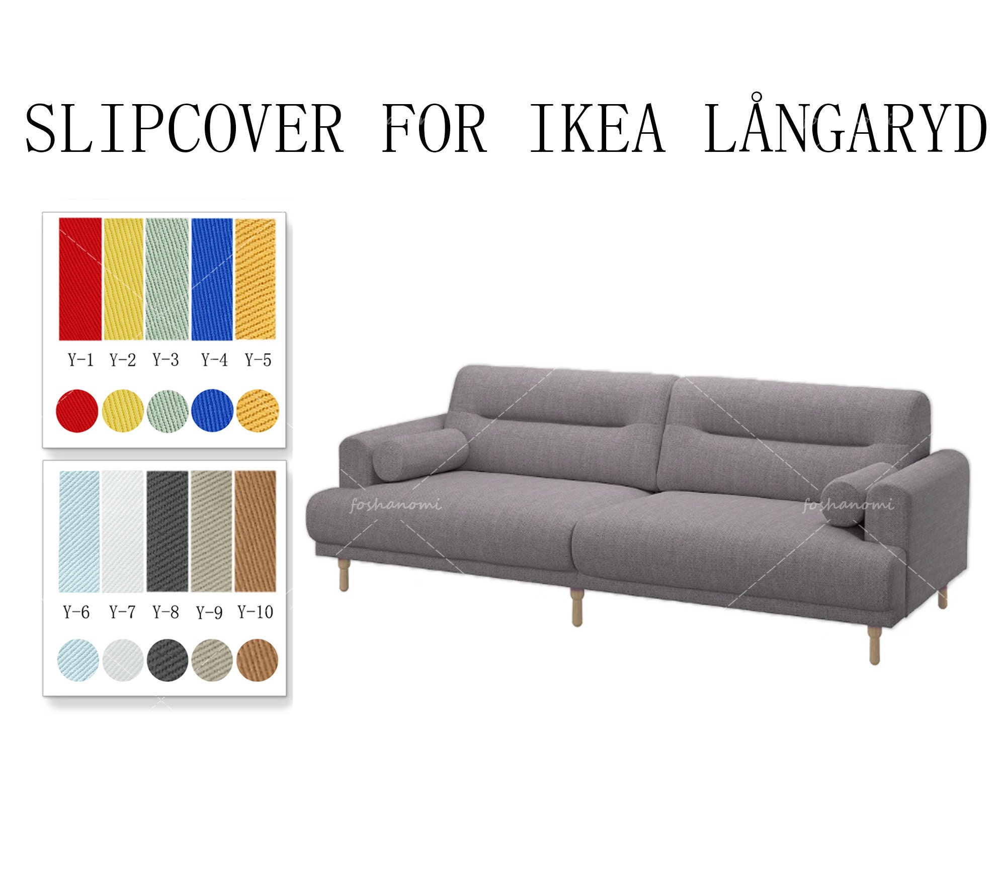 Replaceable Sofa Covers for Model of IKEA L ngaryd langaryd Sofa