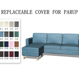 Replaceable Sofa Covers For PÄRUP(3 Seats With Chaise/2 Seats+Chaise),Sofa covers,PÄRUP sofa covers,sofa covers for Parup,Parup Couch covers
