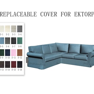 Replaceable Sofa Covers For EKTORP(5 Seats with corner/Corner+2+2 Seats),Sofa cover,Ektorp sofa cover,sofa covers for Ektorp,couch covers