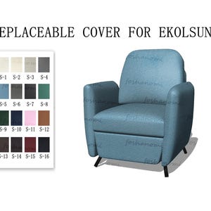 Replaceable Sofa Covers For EKOLSUND(Armchair),Sofa covers,Ekolsund Armchair cover,cover for Ekolsund chair,sofa cover,Ekolsund Couch covers