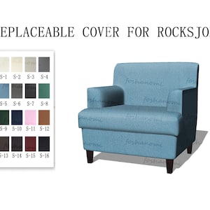 Replaceable Sofa Covers For ROCKSJON(Armchair),Rocksjon sofa covers,sofa covers for Rocksjon,couch covers for Rocksjon,footstool covers