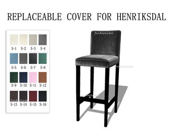 Replaceable Sofa Covers For HENRIKSDAL Bar Chair,henriksdal Slipcover,Comfortable,500 + fabric color options
