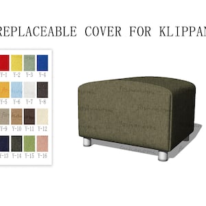 Replaceable Sofa Covers For KLIPPAN,Sofa covers,KLIPPAN couch covers,Sofa covers for Klippan,sofa covers footstool,couch covers for Klippan