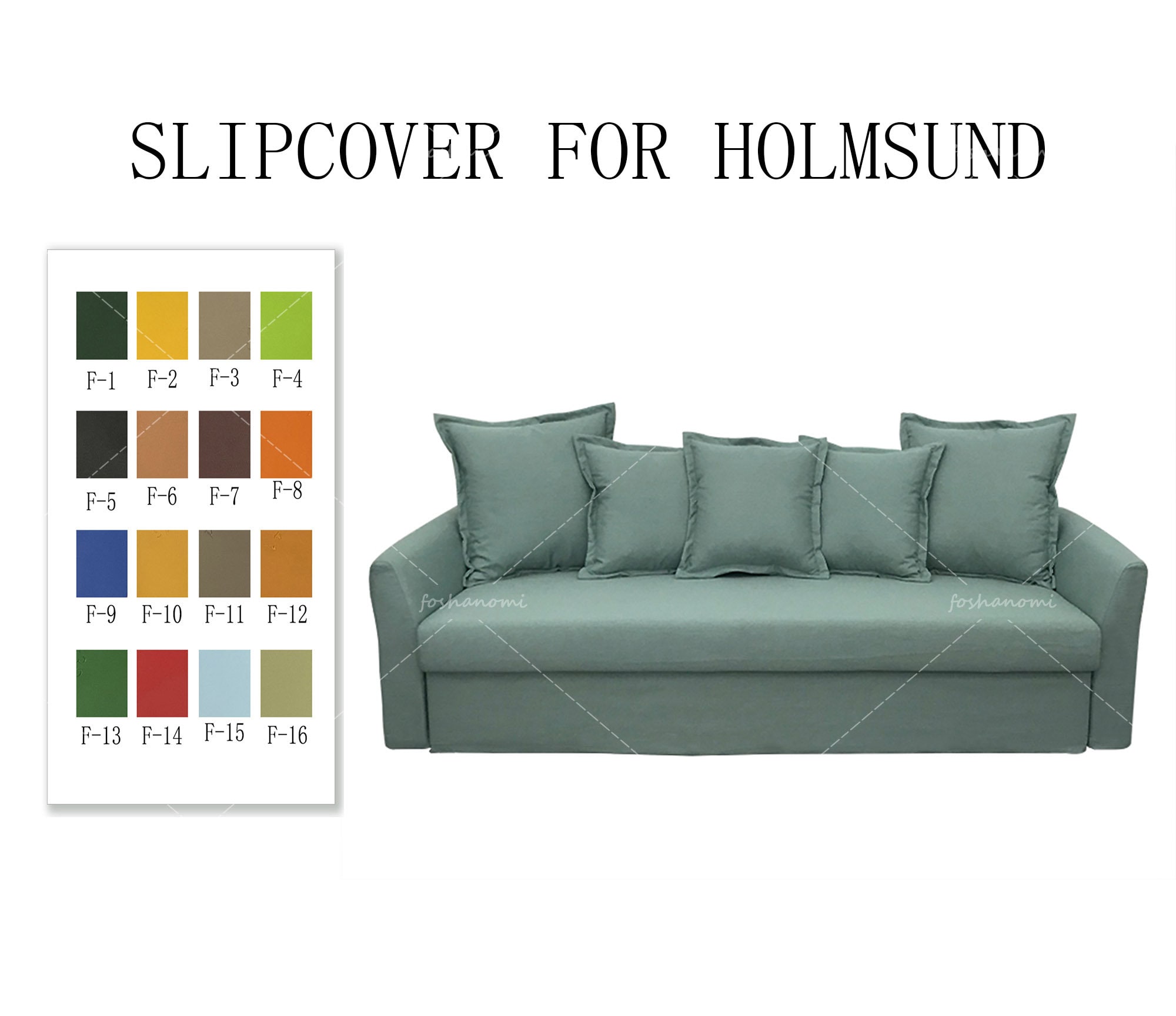 HOLMSUND Sleeper sofa, Orrsta light blue - IKEA