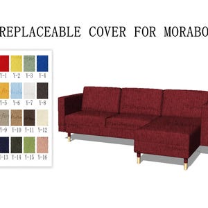 Replaceable Sofa Covers For MORABO (2 Seats+Chaise,3 Seats+Chaise) covers,Sofa cover,sofa covers for Morabo,Morabo Couch covers,sofa covers