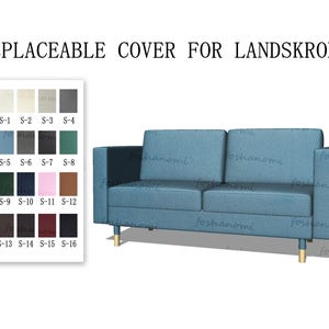 Austauschbare Sofabezüge für LANDSKRONA (2 Sitzer, 3 Sitzer, 3-Sitzer Bett), Sofabezug, LANDSKRONA Sofabezüge, Sofabezüge für Landskrona, Couchbezug
