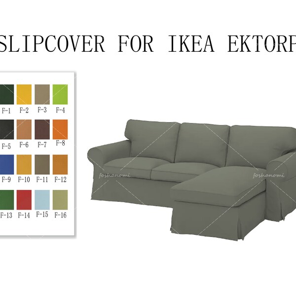 Ikea Couch Cover Ektorp With Chaise Etsy