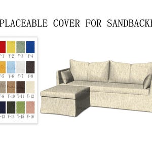 Replaceable Sofa Covers For SANDBACKEN,Sofa covers,Sandbacken sofa cover,cover for Sandbacken sofa,Couch covers for Sandbacken,sofa cover