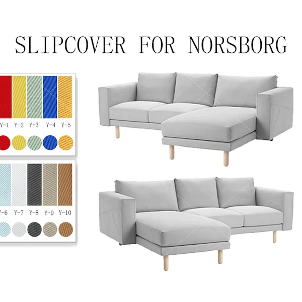 Replaceable Sofa Covers For NORSBORG(3 Seats with Chaise/2 Seats+1 Chaise),Couch covers,cover for Norsborg sofa,Slipcovers For Norsborg sofa