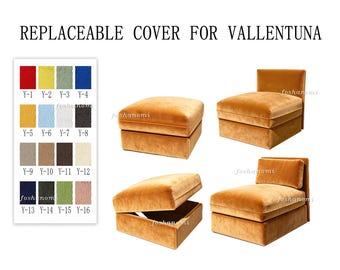 Replaceable Sofa Covers For VALLENTUNA,Vallentuna Slipcover,Durable,500 + fabric color options