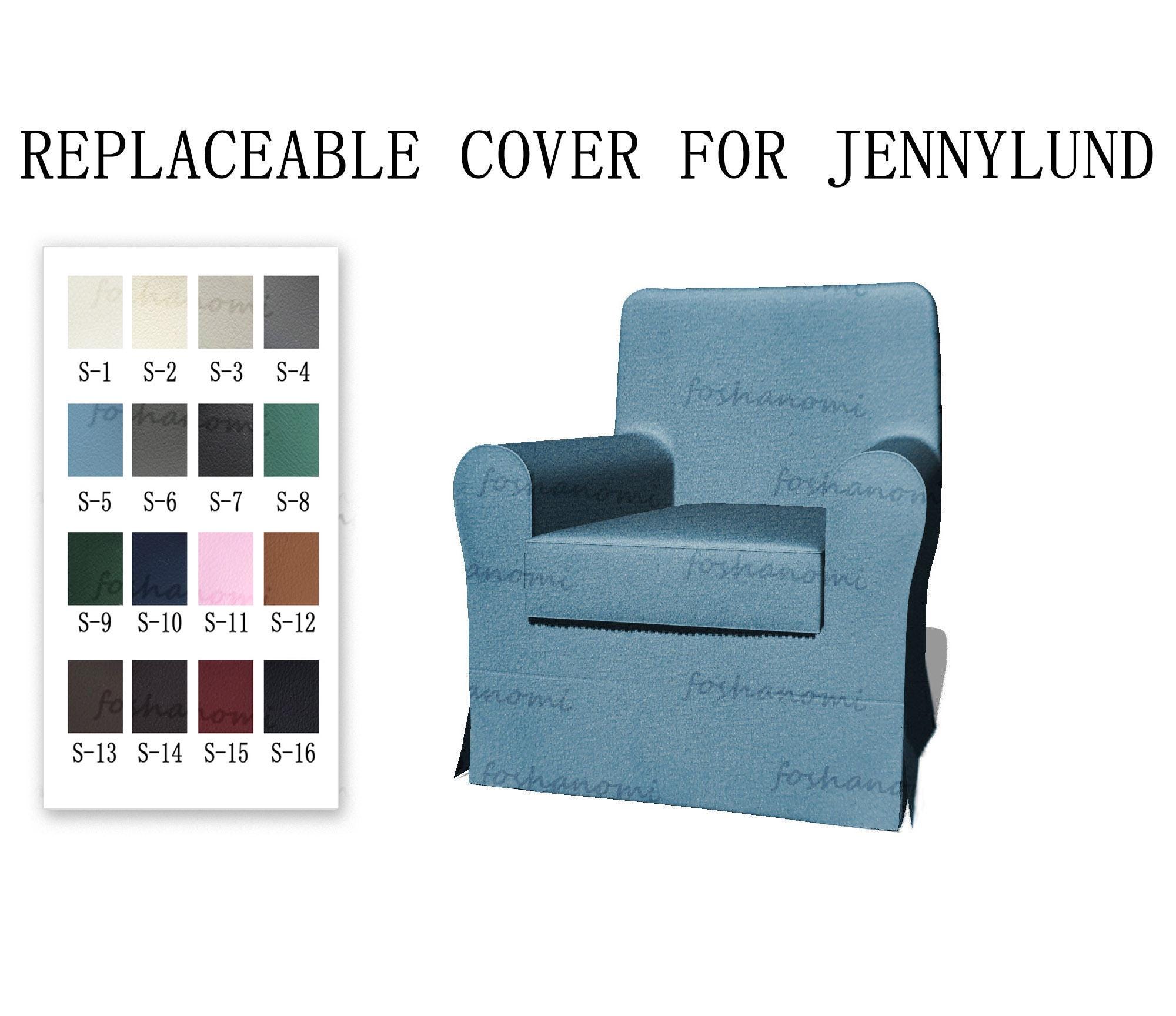 COMFORTLY Fodera Di Ricambio Per Poltrona JENNYLUND – Copertura Realizzata A Mano, Tessuto Spesso In Poliestere Antigraffio E Antimacchia, Solo Coperture (Non Include Poltrona), Colore Blu Resistente