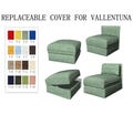 Replaceable Sofa Covers For VALLENTUNA,Vallentuna Slipcover,Durable,500 + fabric color options